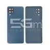Kék Hátlap + Kamera Üveg Samsung A125/A127/A12 Logó Nélkül | 5G-M