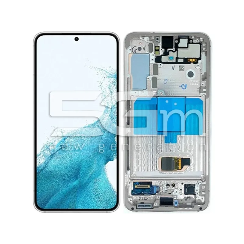 Display Touch + Frame Phantom White Samsung SM-S901 S22 Ori | Store Online 5G-M