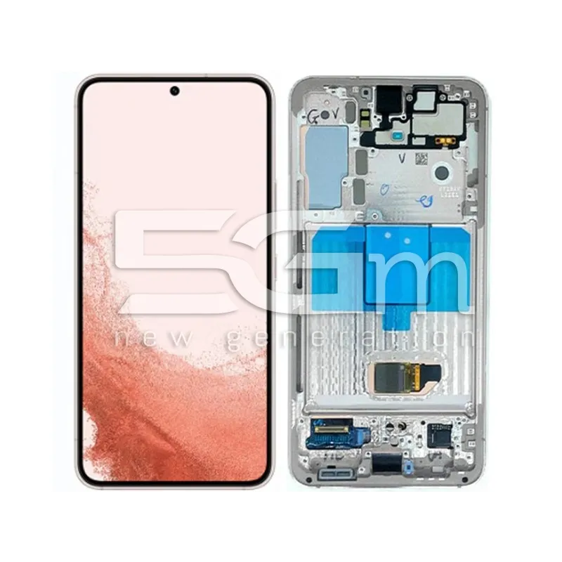 Display Touch + Frame Pink Gold Samsung SM-S901 S22 Ori | Store Online 5G-M