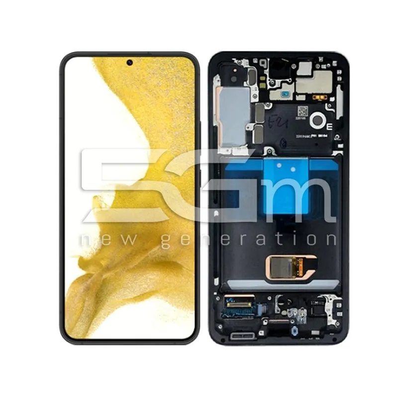 Touchscreen + Rahmen Phantomschwarz Samsung SM-S901 S22 Ori | 5G-M