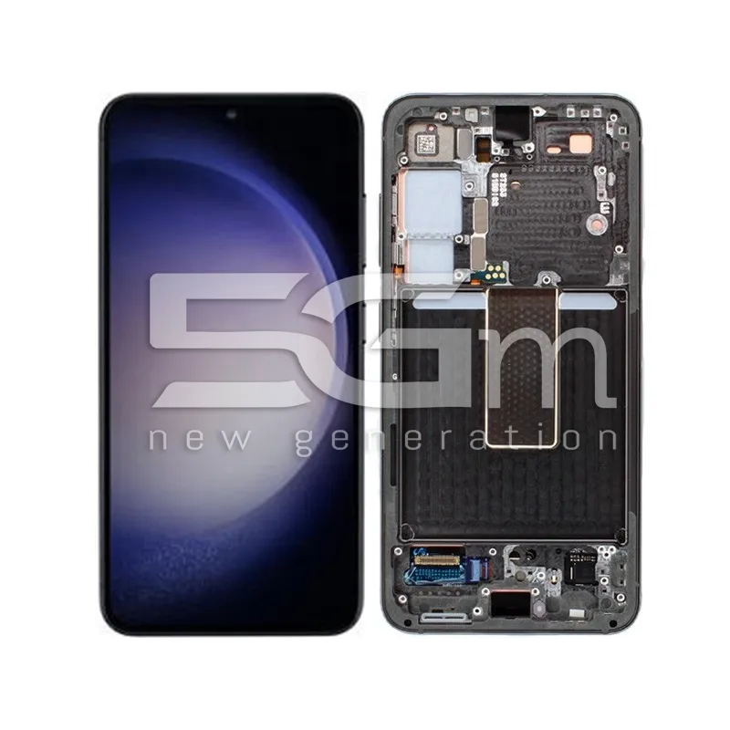 Ecran Tactil + Ramă Negru Samsung SM-S911 S23 Ori | Magazin Online 5G-M
