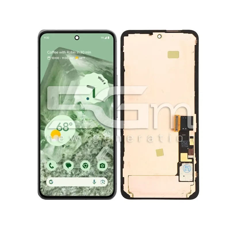 Écran Tactile Google Pixel 8 + Châssis Noir (PULLED) | 5G-M.com
