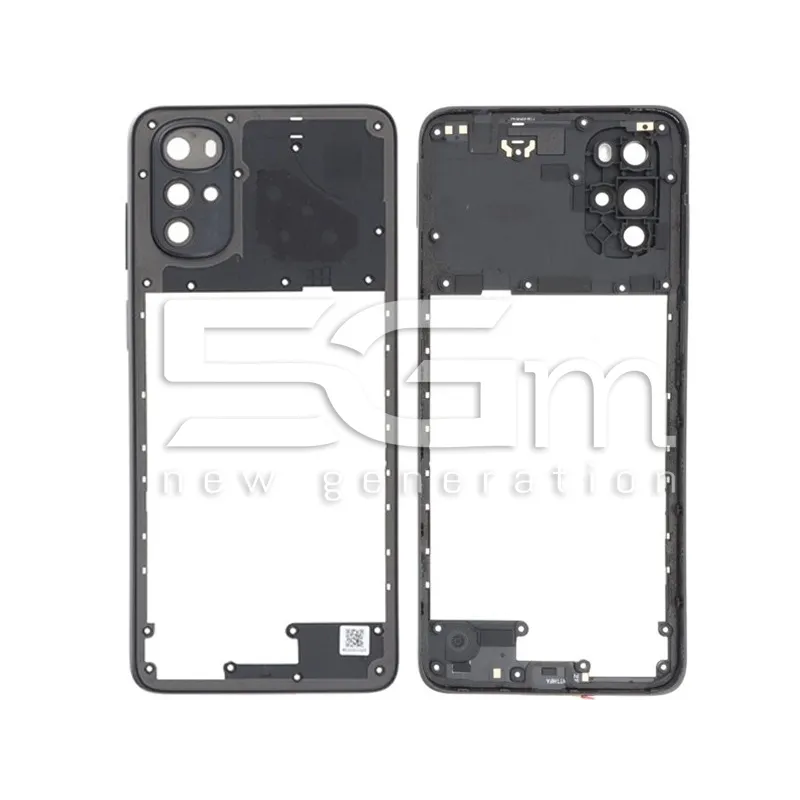 Middle Frame Nero + Vetrino Camera Moto G22 | Store Online 5G-M