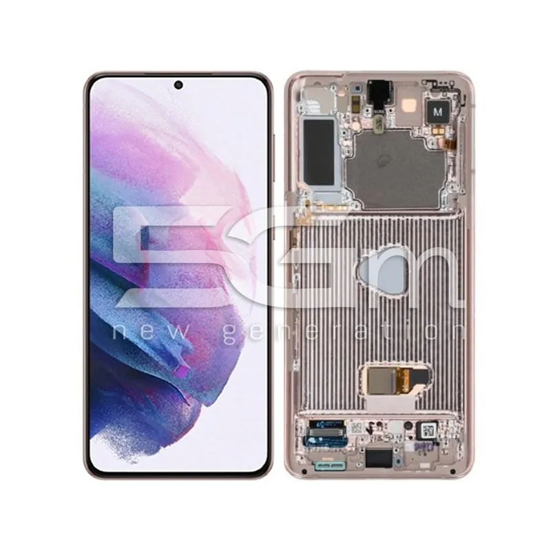 Kijelző Érintőképernyő + Keret Lila Samsung SM-G996 S21+ Ori | 5G-M.com