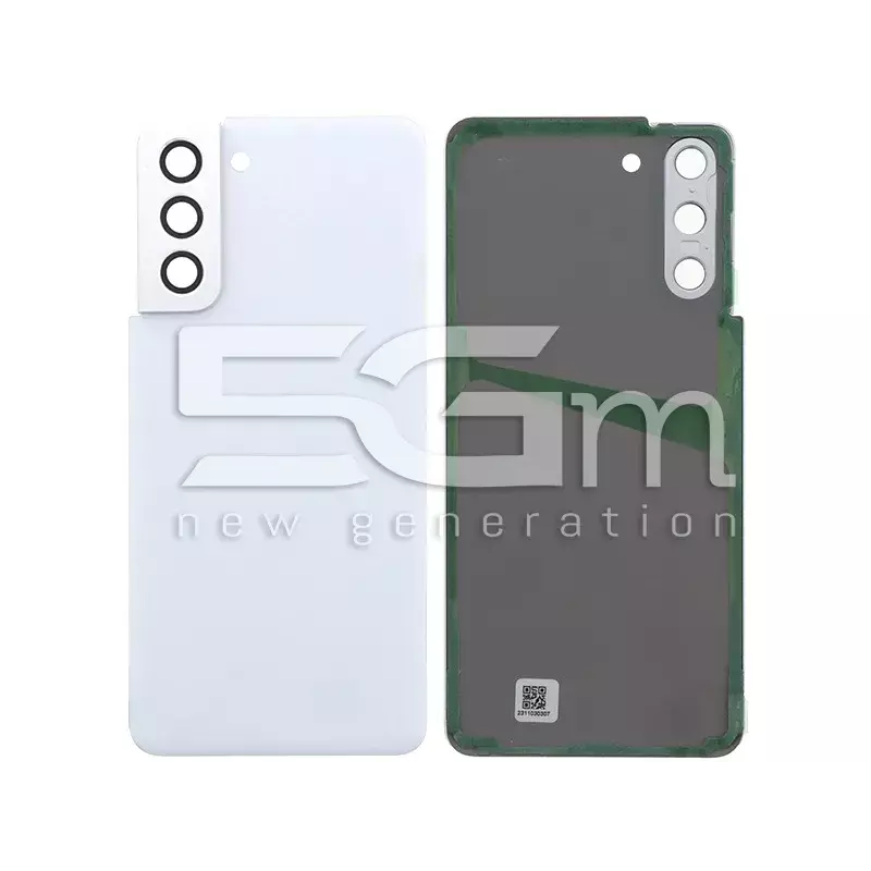 Retro Cover Bianco Samsung SM-G991 S21 No Logo