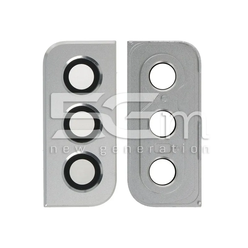 Vetrino Camera Posteriore + Frame Bianco Samsung SM-G991 S21 5G | Store Online 5G-M