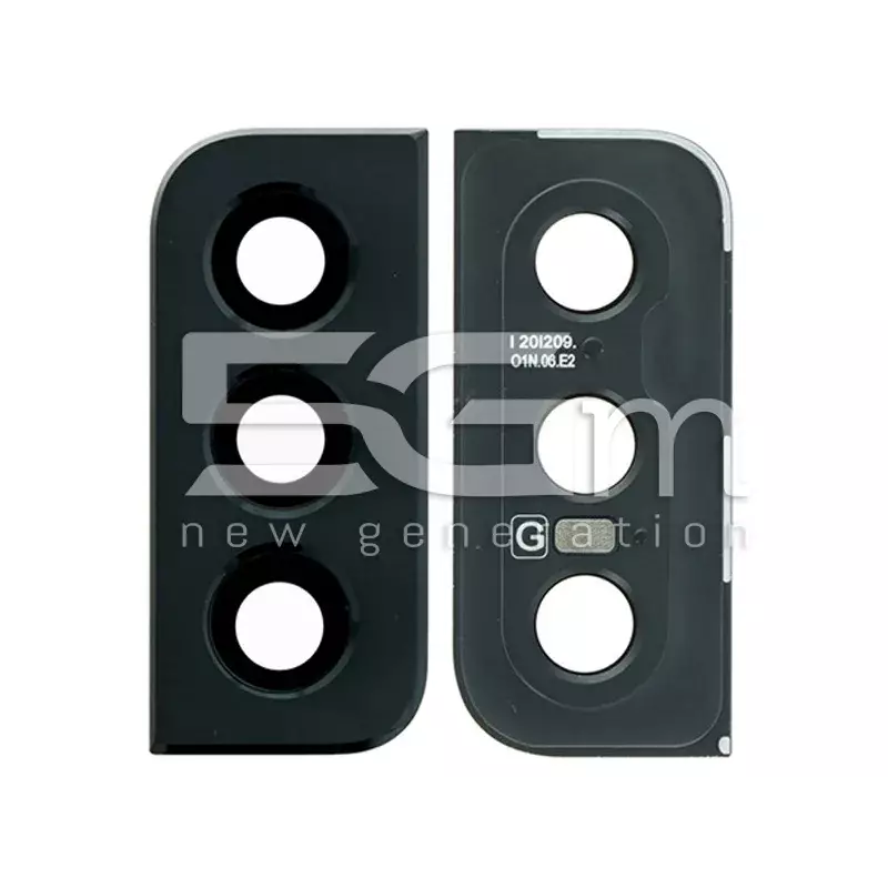Vetrino Camera Posteriore + Frame Nero Samsung SM-G991 S21 5G