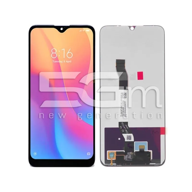Érintőképernyő Fekete Xiaomi Redmi Note 8 - Redmi Note 8 2021 (A) | 5G-M