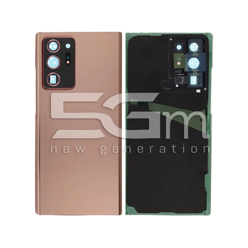 Cache Arrière Bronze + Verre Caméra Samsung Note 20 Ultra 5G Sans Logo