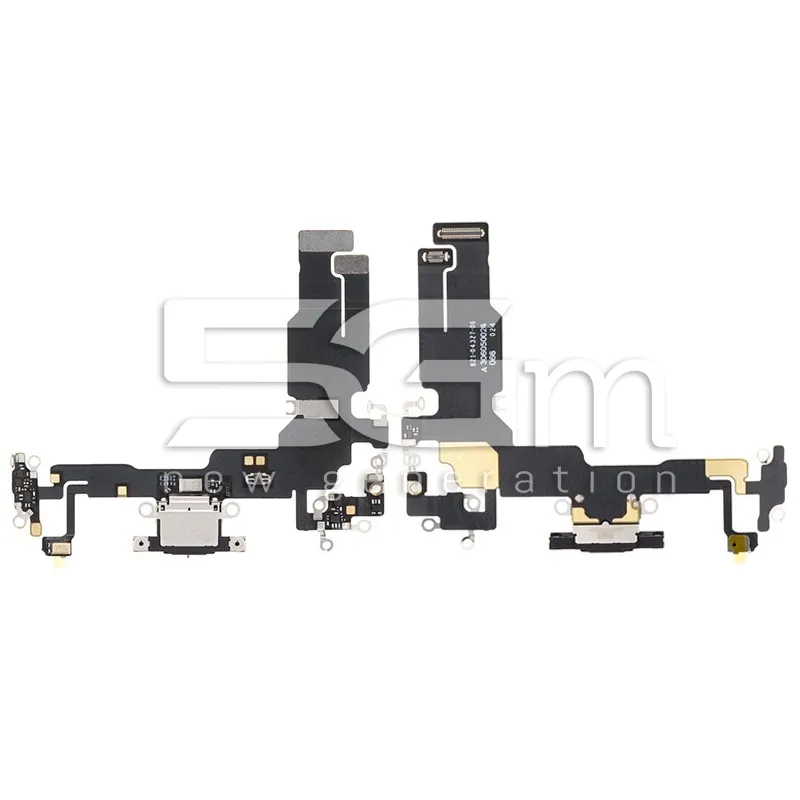Connecteur de Charge Noir Nappe Flexible iPhone 15 (PULLED) | 5G-M