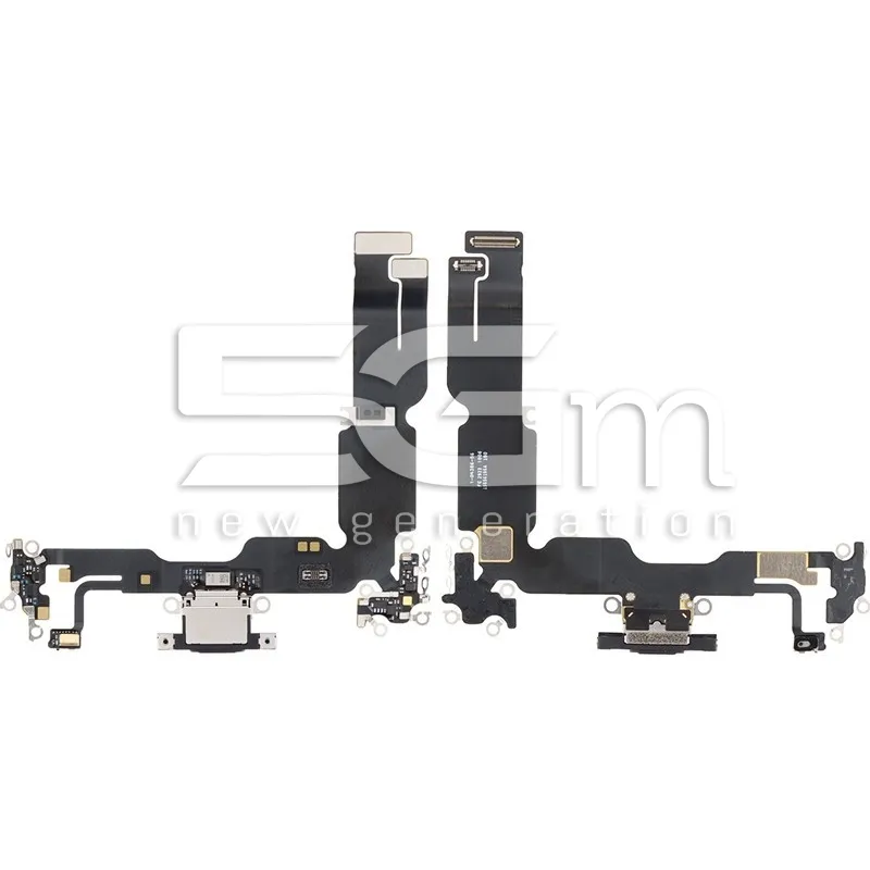 Töltőcsatlakozó Flex Kábel Fekete iPhone 15 Plus HC | 5G-M Webáruház