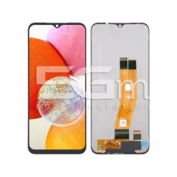 LCD Touchscreen Zwart Samsung SM-A145 A14 (IPS) Flex Oranje | 5G-M.com