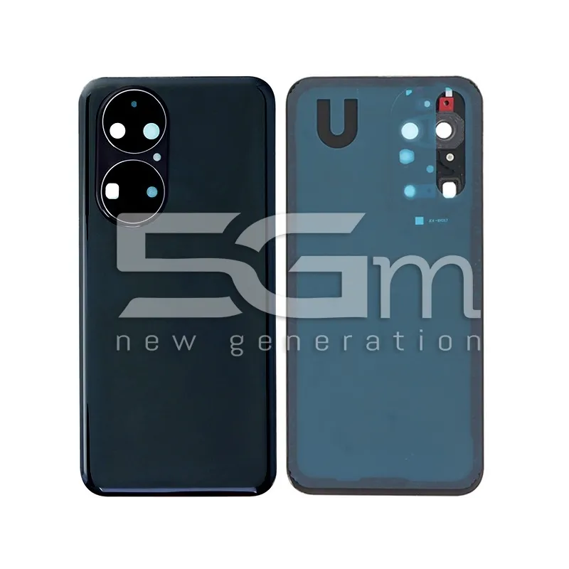 Rückabdeckung Schwarz + Kameraglas Huawei P50 Ohne Logo | Online-Shop 5G-M