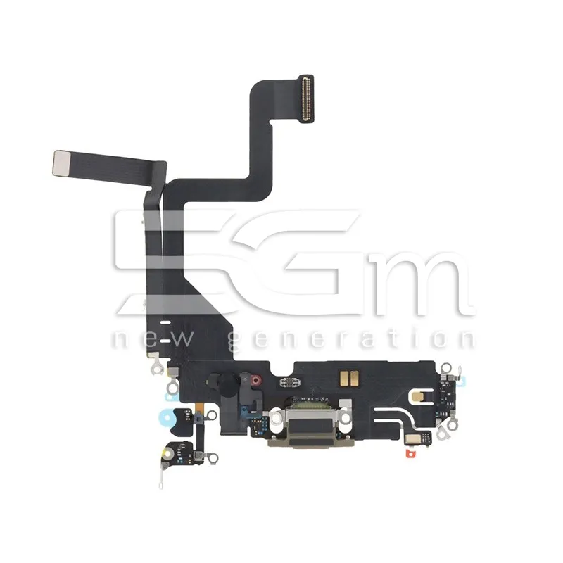 Connecteur de Charge Nappe Or iPhone 14 Pro (PULLED) | 5G-M