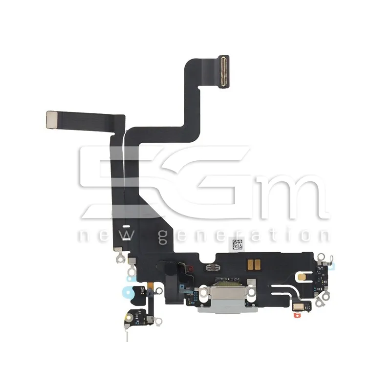 Conector Încărcare Alb Cablu Flex iPhone 14 Pro (PULLED) | 5G-M