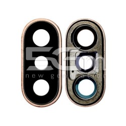 Rear Camera Lens + Frame Gold iPhone XS