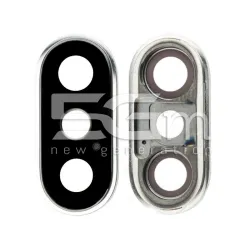 Vetrino Fotocamera + Frame Bianco iPhone XS