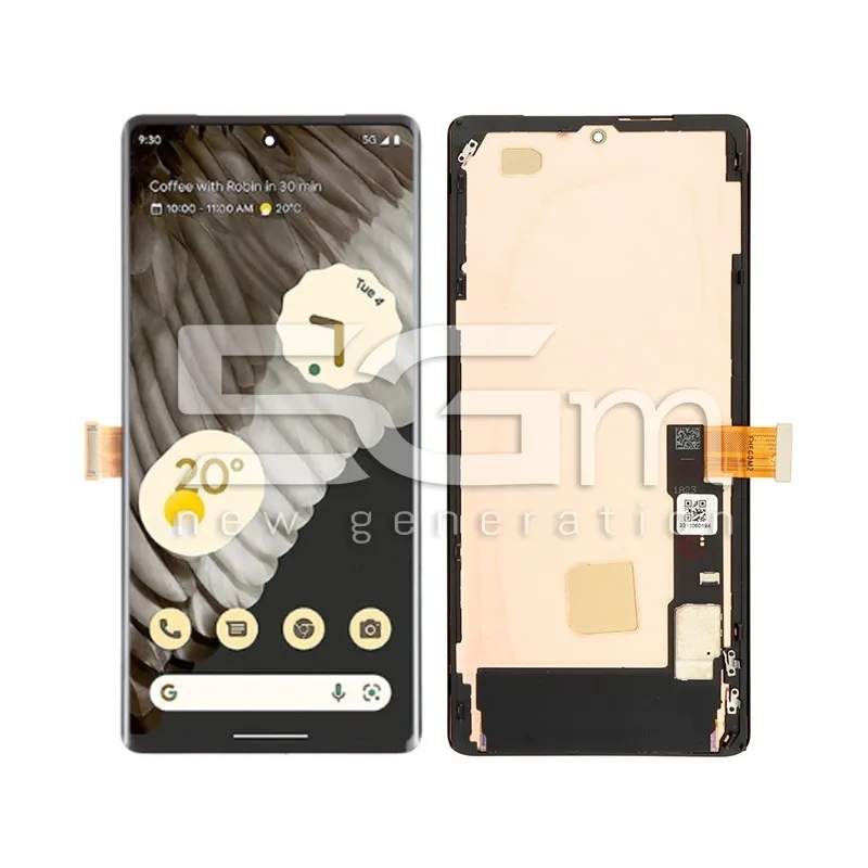 Écran OLED Google Pixel 7 Pro + Châssis Noir | Qualité Premium | 5G-M