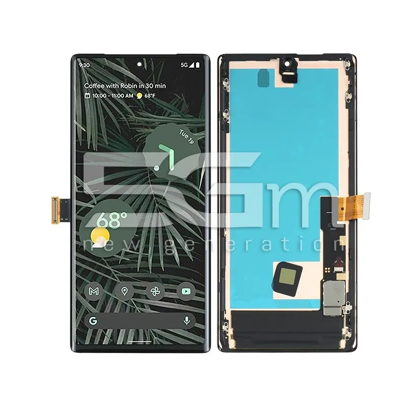 Display Originale Google Pixel 6 Pro + Frame Nero (PULLED) | 5G-M
