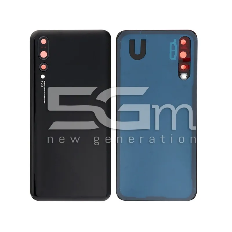 Rear Cover Black + Camera Lens Huawei P20 Pro No Logo | Loja Online 5G-M