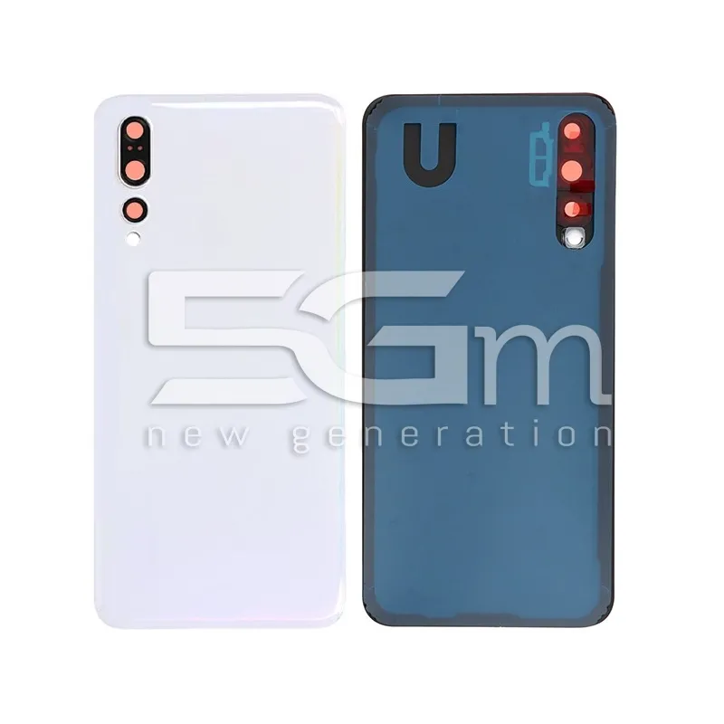 Retro Cover Bianco + Vetrino Camera Huawei P20 Pro No Logo | Store Online 5G-M