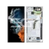 Ecrã Tátil + Ramă Phantom White Samsung S22 Ultra Ori | 5G-M