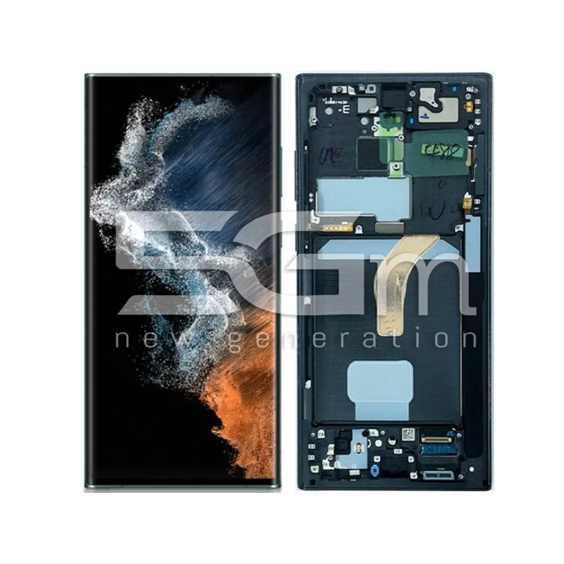 Display Touch + Frame Phantom Black Samsung SM-S908 S22 Ultra Ori | Store Online 5G-M