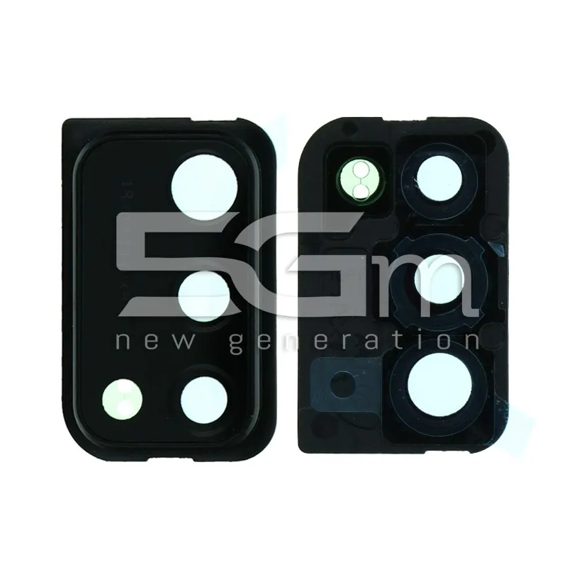Kameraglas + Rahmen Schwarz Samsung SM-A415 A41 | Online-Shop 5G-M