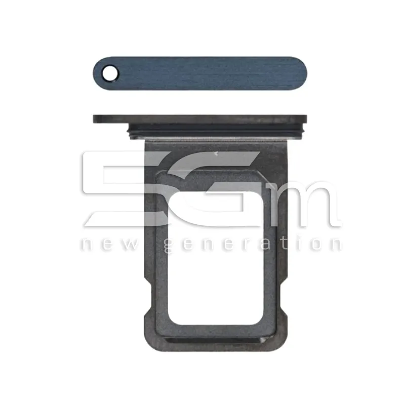 Supporto Single Sim Card Blu Titanium iPhone 15 Pro - 15 Pro Max | Store Online 5G-M