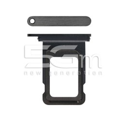 Supporto Single Sim Card Black Titanium iPhone 15 Pro - 15 Pro Max