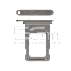 Single Sim Kaarthouder Natural Titanium iPhone 15 Pro - 15 Pro Max | Online Winkel 5G-M