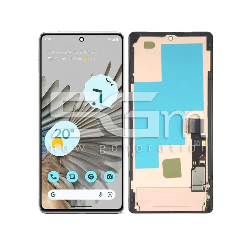 Érintőkijelző Google Pixel 7 Pro + Keret Fekete (CG) | 5G-M.com