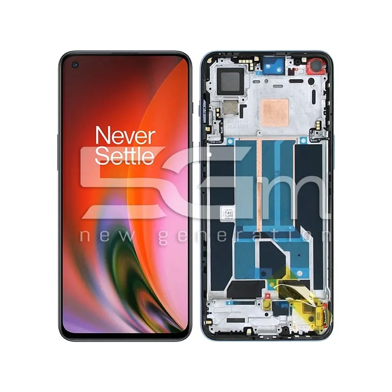 Écran Tactile + Châssis Gris Sierra OnePlus Nord 2 5G Ori | 5G-M