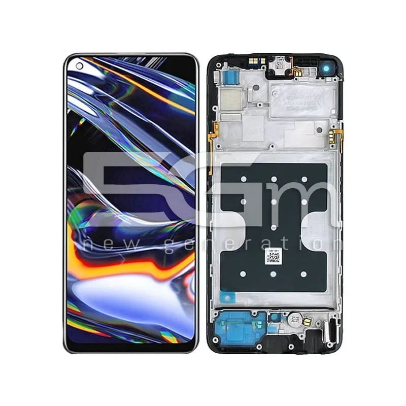 Écran Tactile + Châssis Noir Realme 7 Pro Ori | 5G-M