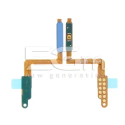 Nappe d'alim. + Capteur d'empreinte Bleue Samsung SM-A750 A7 2018 | 5G-M