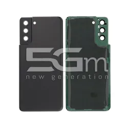 Cache Arrière + Vitre Caméra Phantom Black Samsung S21+ SM-G996 Sans Logo