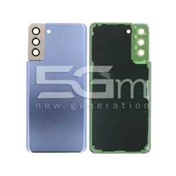 Coque Arrière Violette + Vitre Caméra Samsung S21+ SM-G996 | 5G-M