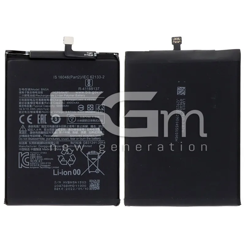 Batteria BN5A 5000mAh Xiaomi Poco M3 Pro 2021 No Logo | Store Online 5G-M