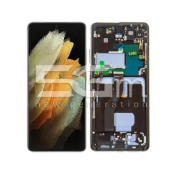 Ecra Tactil + Chassi Preto Samsung SM-G998 S21Ultra 5G