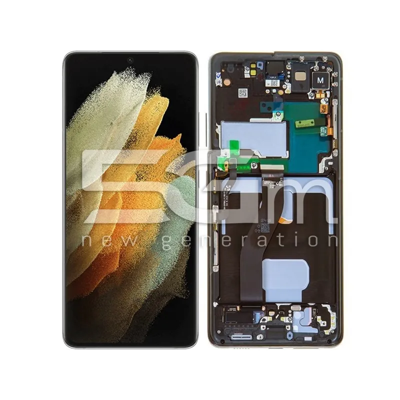 Ecrã Tátil + Ramă Negru Samsung SM-G998 S21 Ultra 5G | Magazin Online 5G-M