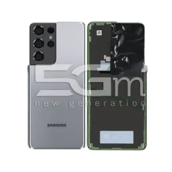 Retro Cover Phantom Grey + Vetrino Camera Samsung SM-G998 S21 Ultra 5G Ori | Store Online 5G-M