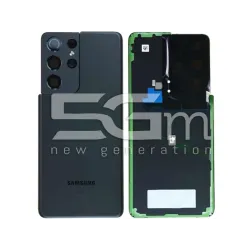 Retro Cover Phantom Navy + Vetrino Camera Samsung SM-G998 S21 Ultra 5G Ori | Store Online 5G-M