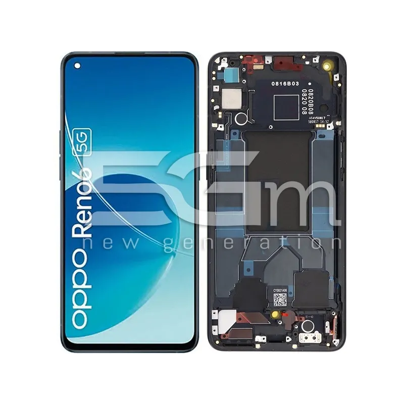 Display Touch + Frame Stellar Black OPPO Reno 6 5G (OLED) | Store Online 5G-M