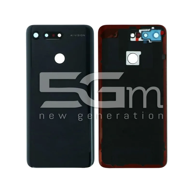 Hátlap Fekete + Kamera Üveg Honor View 20 Logó Nélkül | 5G-M
