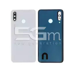 Rear Cover White + Camera Lens Huawei P30 Lite 48 MPX No Logo