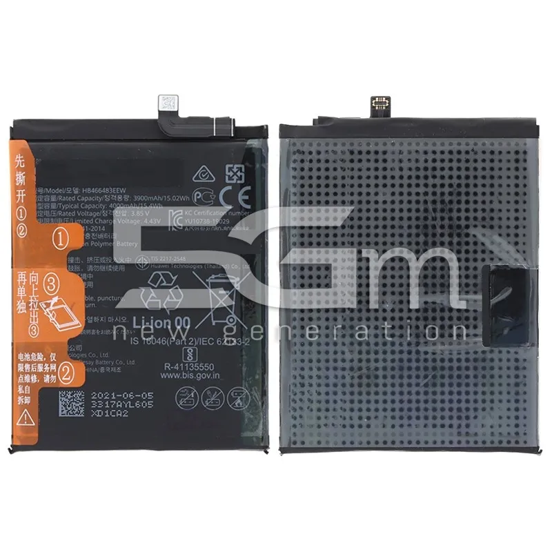 Batteria HB466483EEW 4000mAh Huawei P40 lite 5G No Logo | Store Online 5G-M