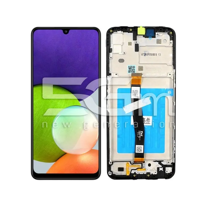 Display Tactil + Ramă Neagră Samsung A22 5G Ori | 5G-M.com
