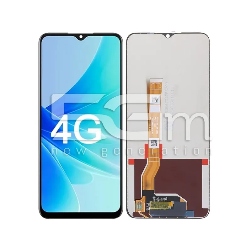 Kijelző Érintőpanellel Fekete OPPO A57 4G - A57S (IPS) | 5G-M Online Áruház
