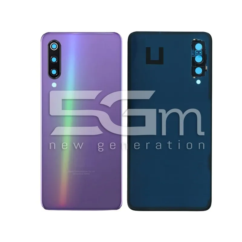 Retro Cover Viola + Vetrino Camera Xiaomi Mi 9 No Logo | Store Online 5G-M