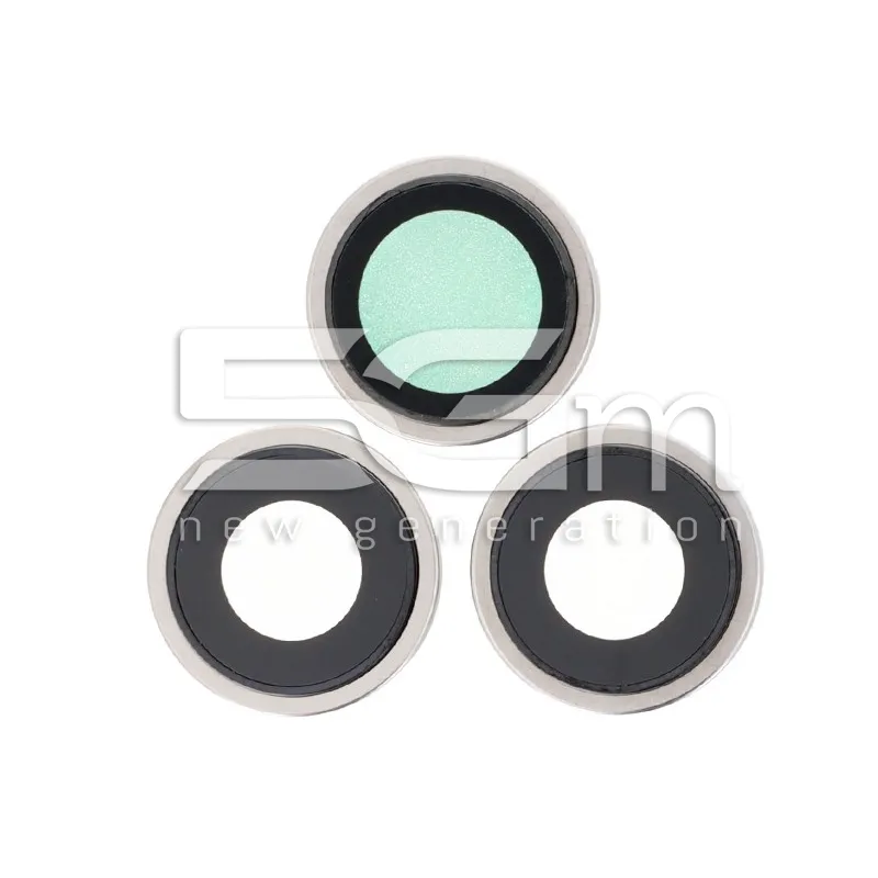 Verres de lentille de caméra arrière Titane Blanc iPhone 15 Pro Max | 5G-M